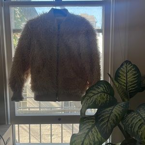 Fun Furry Beige Revolve Coat